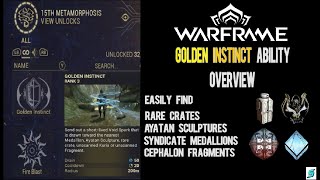 Warframe  How To Find Easy Ayatan Sculptures Golden Instinct Ability [upl. by Notsud]