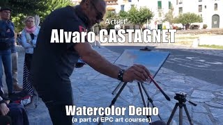 ALVARO CASTAGNET WATERCOLOR DEMO a part of Watercolour Demonstration 05 [upl. by Jerz]