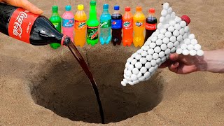 EXPERIMENT COCA COLA and MENTOS ROCKET with POPULAR SODAS [upl. by Belac]