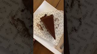 Trying Landeau Chocolate in Lisbon Portugal foodietravel chocolatecake travelshorts [upl. by Eletnahc]