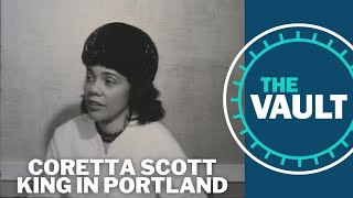 Coretta Scott King talks about the fight for civil rights in Portland  KGW Vault [upl. by Annid]