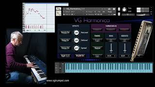 VG Harmonica Native Instruments Kontakt sound library [upl. by Dorehs565]