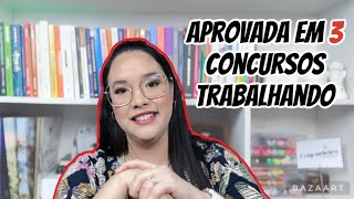 COMO CONCILIAR TRABALHO E ESTUDOS PARA CONCURSOS [upl. by Ettenej]