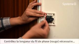 Installer une applique murale sous baguette PVC [upl. by Kaylil]