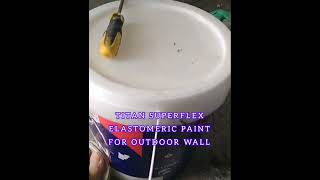 TITAN SUPERFLEX ELASTOMERIC PAINT FOR OUTDOOR WALL [upl. by Kulda770]