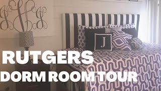 RUTGERS UNIVERSITY DORM ROOM TOUR  College Ave Campbell Single [upl. by Airemaj]