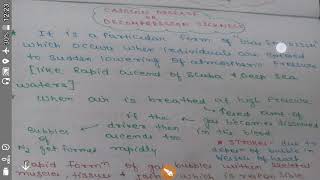 CAISSON DISEASE DECOMPRESSOR SICKNESS RESPIRATORY DISORDER IN SCUBA DRIVERS [upl. by Cristabel]