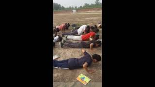 NCC Girl Cadets Fitness Test  PUSH UPS [upl. by Eiramanad92]