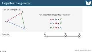 Inégalités triangulaire  Cours de maths [upl. by Naruq]