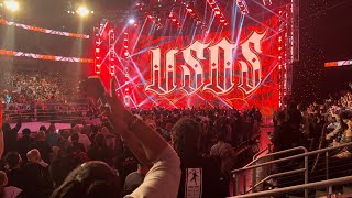 The Usos Entrance Live WWE Day 1 Jan 1 2022 [upl. by Ahsened]