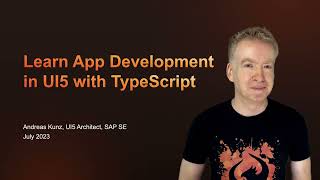 Learn to use TypeScript with UI5 Tutorial [upl. by Naam23]