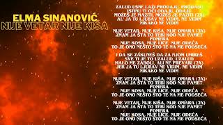 Elma Sinanović  Nije vetar nije kiša KARAOKE [upl. by Eiralam]