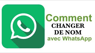 Comment changer ton nom de WhatsApp  Comment changer ton nom de WhatsApp [upl. by Haodnanehs]