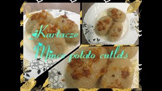 Polish Mince potato cutlets  Kartacze  Kartacze z mięsem  kartacze z mięsem mielonym [upl. by Mariann]