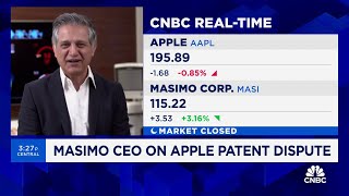 Masimo CEO on Apple patent dispute We are the rightful creator and inventor of this technology [upl. by Verina831]