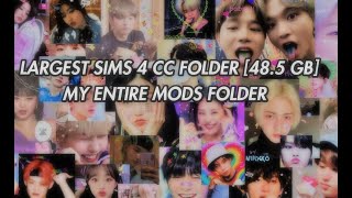 ✦LARGEST SIMS 4 CC FOLDER 485 GB MY ENTIRE MODS FOLDER [upl. by Nylecoj]