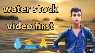 water 💦 stock video firstFunnyminyvlog [upl. by Ireva186]