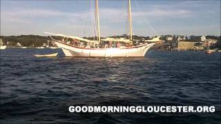 Schooner Ardelle Essex Built Welcomed To Gloucester [upl. by Aekin856]