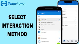 How To Select Interaction Method On TeamViewer App [upl. by Katti]