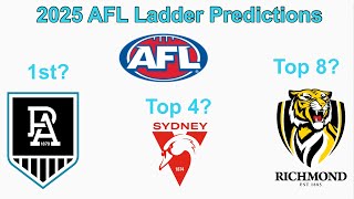 2025 AFL Ladder Predictions [upl. by Laraine]