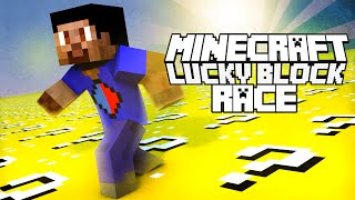 Minecraft NEW Lucky Block Race 2 with Vikkstar Mitch CraftBattleDuty MrWooflessamp Preston [upl. by Ashli]