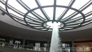 Singapores Marina Bay Sands Mall Hurricane Water Feature [upl. by Boesch]