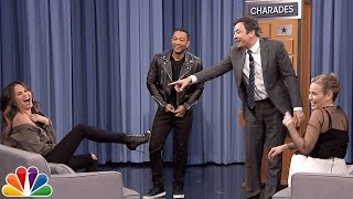 Charades with Chelsea Handler John Legend and Chrissy Teigen [upl. by Signe185]