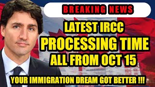 🚨BREAKING NEWS NEW IRCC PROCESSING TIMES FOR CANADA PR EXPRESS ENTRY TR VISITOR VISA amp MORE [upl. by Eemiaj727]