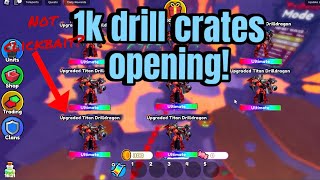 1K ULTRA DRILL CRATE OPENING [upl. by Mala]