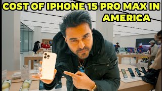 Finally Iphone 15 Pro Max Le Hi Liya  Cost Of iPhone 15 Pro Max In America  Apple Store Menlo Park [upl. by Lebaron]