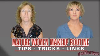 How To Do Makeup Like A Mature Woman  Makeoverguy Makeup Application [upl. by Avlem950]