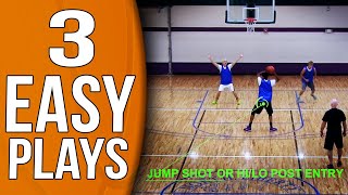 3 EASY and EFFECTIVE Youth Basketball Plays [upl. by Ahsinel]