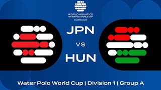 LIVE  Japan vs Hungary  Water Polo World Cup 2023  Group A [upl. by Immac]