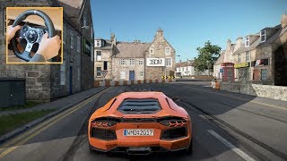 Project CARS 2  Lamborghini Aventador Gameplay Logitech G920 Steering Wheel [upl. by Ettenhoj789]