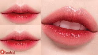 Korean Gradient Lips ♥ How To Gradient Lips [upl. by Nordna]