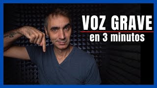 😮VOZ GRAVE en 3 minutos 😮 GARANTIZADO [upl. by Zeus]