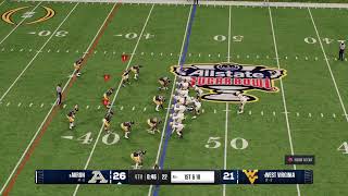 West Virginia vs Akron Game 15 College Football Playoff 2048 [upl. by Htiel]