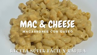 MAC amp CHEESE 😋 macarrones con queso RECETA FÁCIL y RÁPIDA😜  Giuliana Runco [upl. by Arretak]