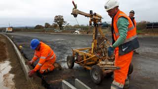 CIVIL ENGINEERING Fast amp safe kerb laying at Heath Farm Norwich [upl. by Carla934]