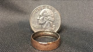 How to make a Ring from a Coin [upl. by Atonsah54]