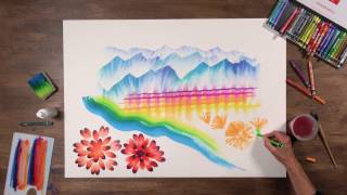 Caran dAche NEOCOLOR II Watersoluble Wax Oil Pastels [upl. by Etnecniv]