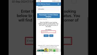 Train ticket PNR Status Check Online pnrstatus trainticket vishaljey shortvideo [upl. by Pail]