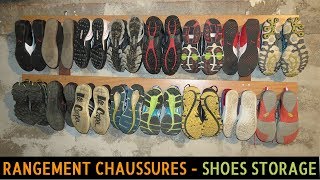 🛠 Rangement Chaussures DIY  Fabrication dun support mural pour 16 paires de godasses [upl. by Hsatan]