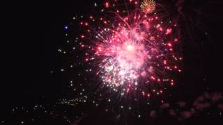 Fireworks Show Filmed by Drone  St Clair Country Club Fireworks Show 2015 [upl. by Omoj348]