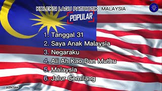 Lagu Patriotik dan Merdeka Malaysia Popular Lirik [upl. by Evatsug446]