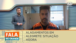 Alagamentos em Alegrete Situação agora  Fala Rio Grande 14092023 [upl. by Elpmid]