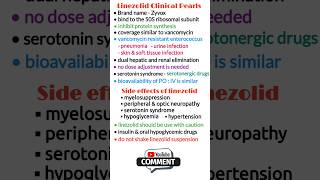 Antibiotics pharmacology Linezolid pharmacology pharmacology made easy antibiotics short video [upl. by Kries709]