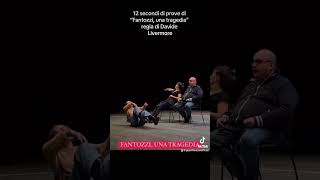 12 secondi di prove di “Fantozzi una tragedia” regia di Davide Livermore teatro paolovillaggio [upl. by Nowtna]