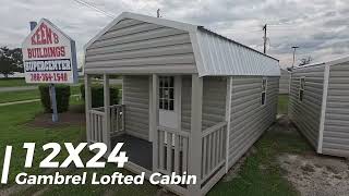 12x24 Gambrel Lofted Barn Shed with Porch [upl. by Ronald]