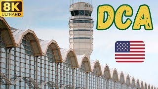 【8K】Ronald Reagan Washington National Airport DCA From Parking 2 to Terminal 2 [upl. by Attelra385]